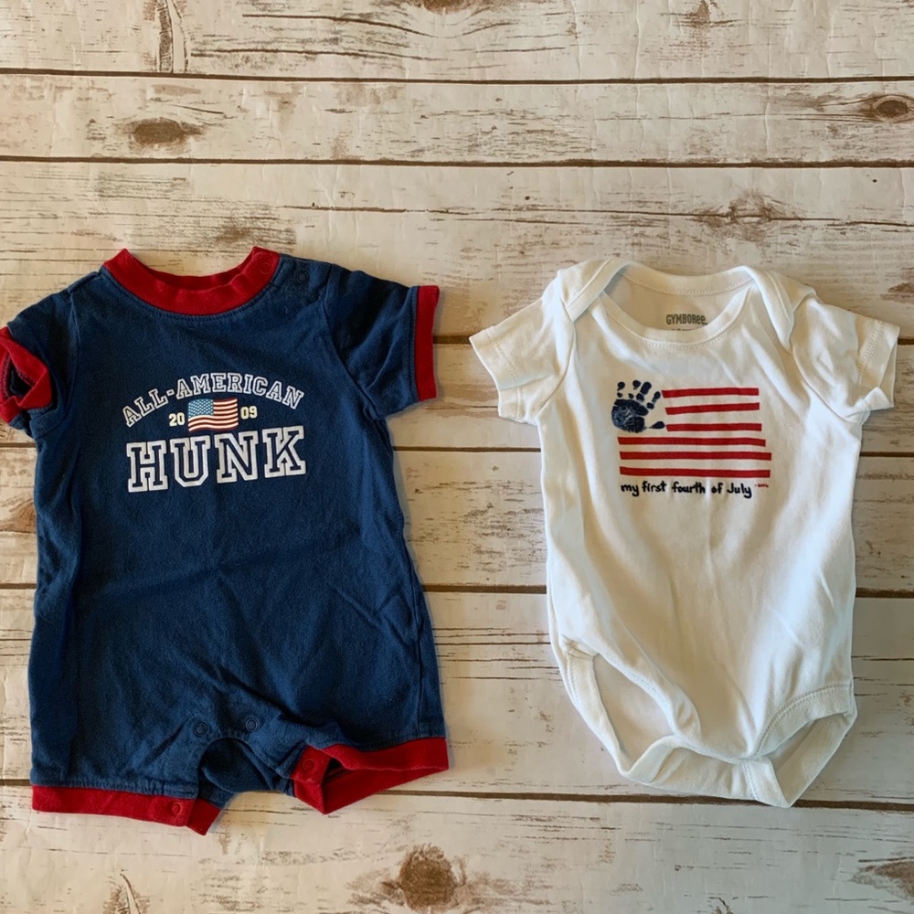 Baby 4th Fourth of July Romper & Onesie